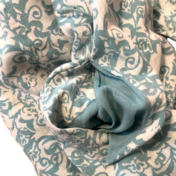 Anthropologie Maeve The Irene Linen Shirt Dress Size X-Large Green White Pocket - Picture 11 of 13